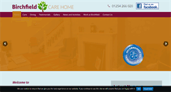 Desktop Screenshot of birchfieldcarehome.co.uk